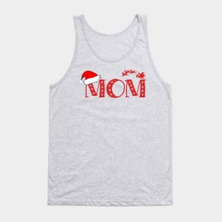 Christmas Family Name "Mom" Photo Design Shirt Tank Top